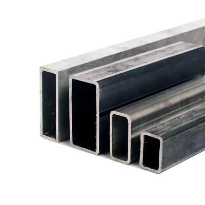 China Black Grey Rectangular Steel Pipe 600 X 600MM Customization Seamless Black Iron Pipe for sale