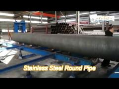 BS EN10219 Round Stainless Steel Pipe Custom Large Diameter Stainless Steel Tube