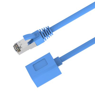 China RJ45 Male To Female BEHPEX RJ45 Cat6 Extension Patch Cable 26AWG Shielded Ethernet Cable PVC Jacket for sale