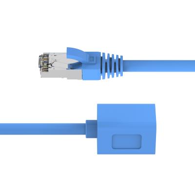 China RJ45 Male To Female SmartLAN Cat6 Extension Patch Cable 26AWG FTP Stranded 100% Copper Network Cable for sale