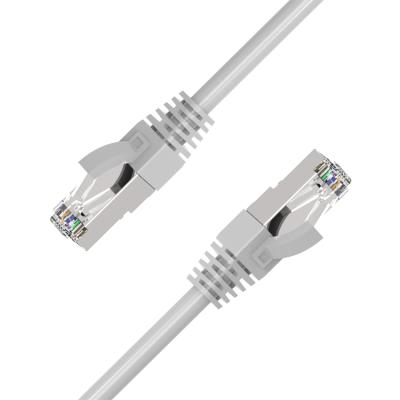 China PremiumLAN 26AWG S/FTP Cat.6A Stranded Bare Copper Patch Cable Shielded Bare Copper Ethernet Cable Component Level Test for sale