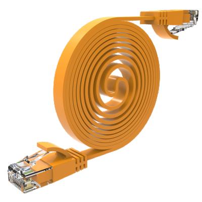 China Bare PremiumLAN Cat6 UTP Ultra Flat Copper Cable 100% Component Level Stranded Network Cables for sale