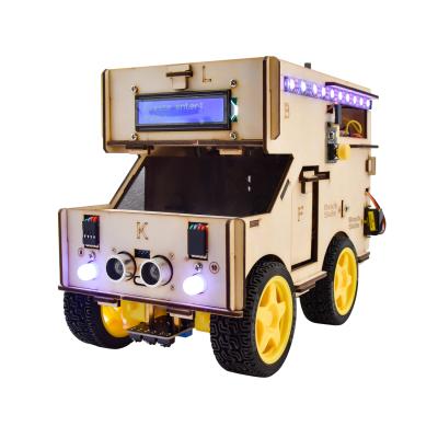 China For Arduino ONU starter kit Smart rv robot starter Kit Motorhome House Car For Arduino Robot STEM Car Programming Toys for sale