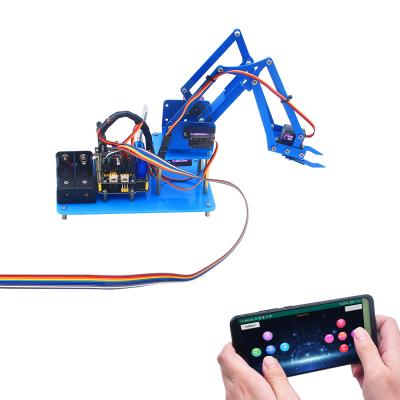 China For Arduino Robot Arm 4DOF Educacional Robotic Arm Learning Kit Arm DIY Robot Kit For Arduino Educational Programming Toy for sale