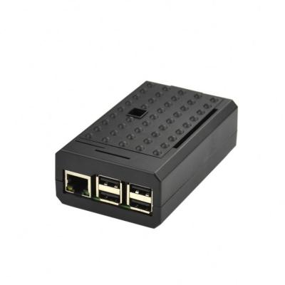 China Left Box Necessary Black Plastic Case GPIO Shell Raspberry Pi 3 Enclosure Model For Pi 2 B Model B+ for sale