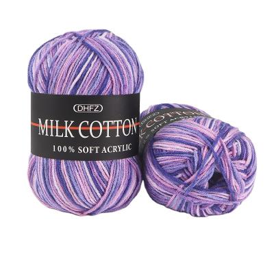 China Wholesale anti-pilling baby milk cotton stock textile sock supplier cheap hand crochet knitting yarn for sale for sale