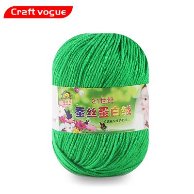 China Baby Crochet Yarn 3ply 4ply 5ply 50g 100g Milk Soft Worsted Hand Knitting Cotton Yarn Anti-Static Free Samples Various Colors for sale