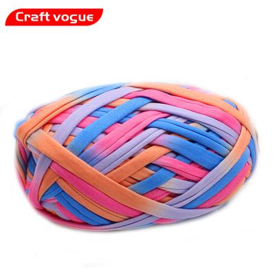 China Wholesale Popular Recycled Craft Vogue Amazon Polyester Yarn T-shirt Yarn Crochet For Knitting Bag for sale