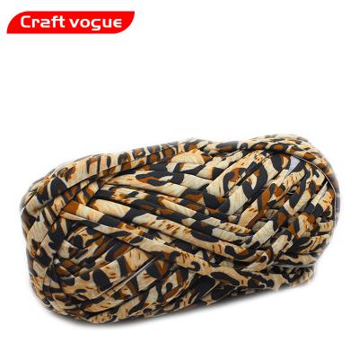 China Viable Craft Vogue Amazon Ribbon Yarn T-shirt Hot Selling 100% Polyester Yarn For Hand Knitting for sale