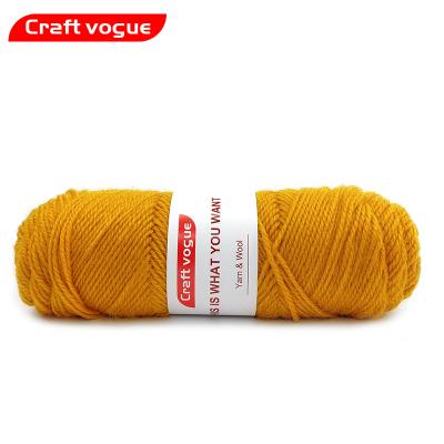 China Viable Craft Vogue Woven Hand Knitting 100g Crocheting Blended 3 Ply Alpaca Acrylic Wool Yarn For Sock for sale