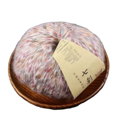 China Sustainable Colored Blended Alpaca Wool Hand Knitting Crochet Yarn Price for sale