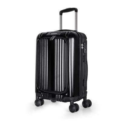 China New Notebook PC Luggage Case ABS+PC Front Universal Wheel 20/24-inch Silent Suitcase For Business Travel Suitcase pp Luggage for sale