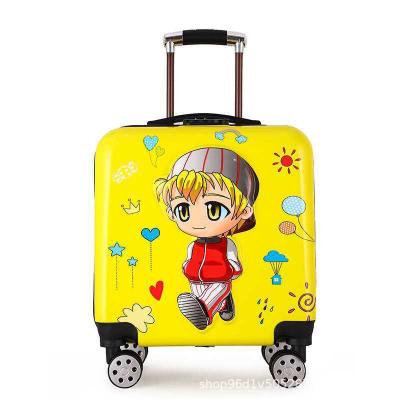 China 20 Inch Cute Logo Custom New Cartoon Gift Boarding Children's Case Trolley Case Anime Universal Children's Wheel Luggage for sale