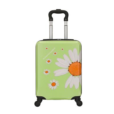 China Trolley case to the color of new cases small fresh flower wheel student luggage universal cute boarding storage box children for sale