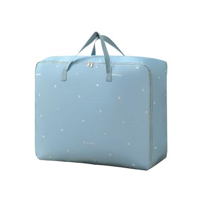 China Modern Large Capacity Washable Quilt Storage Bag Kindergarten Bag Quilt Storage Bag Dustproof Movable Finishing Starage Bag for sale