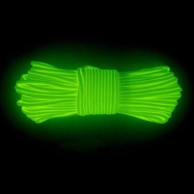 China Sports Toys FLUORESCENT GLOW IN DARK PARACORD 550 5/32