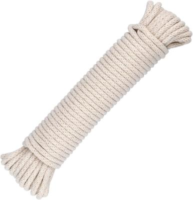 China Natural Cotton Rope, Clothesline Rope 7/32in x 100ft Multipurpose Utility Rope for Hammocks for sale