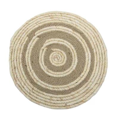 China Wholesale Washable Loofah Sponge Round Children Play Educational Pet Toys Cotton Rope Mat for sale