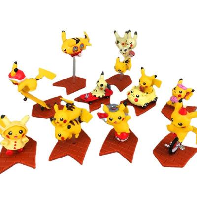 China Cute Model TOY Pikachu Figure MODEL For Kids Toys Gifts Animation Home Car Decoration for sale