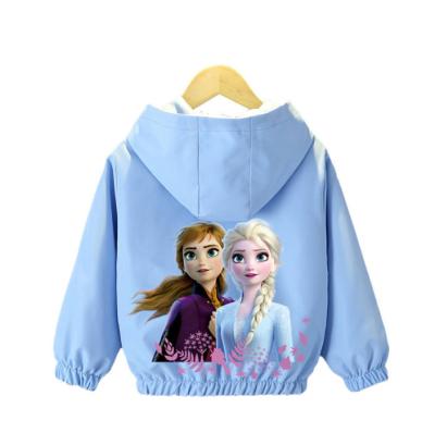 China Girls Frozen Hoodies Kids Zipper QUICK DRY hoody for sale