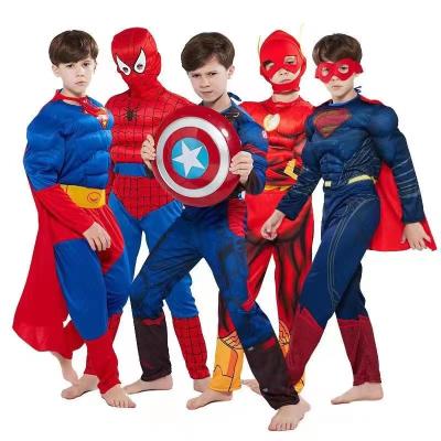 China Polyester Spiderman Halloween Costumes For Kids Role Playing Performance Cosplay Costumes for sale