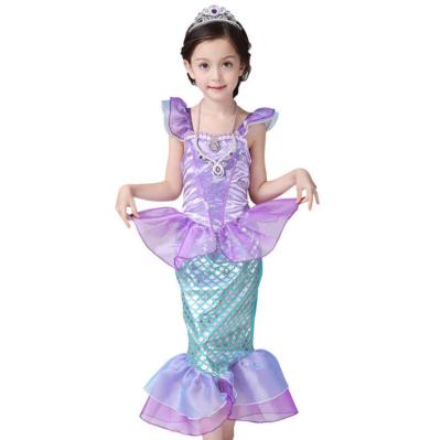 China Breathable Girl Mermaid Party Dinner Dress For Kid Elegant Cos Dress Up Dress for sale