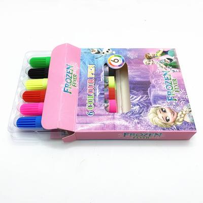 China Children Cartoon Painting Brush Water-color Plastic Pen Set For Students Stationery for sale