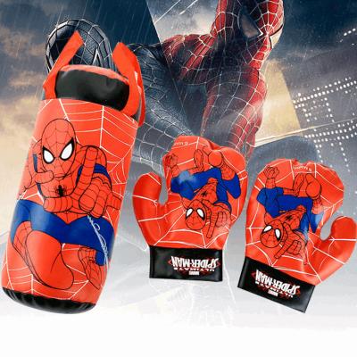 China Four Seasons kids boxing gloves cartoon spiderman boxglove for boys training glove for sale