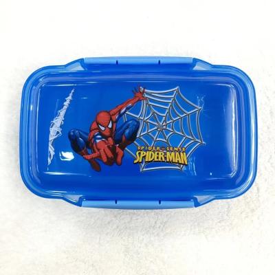 China Portable Plastic Stocked Princess Spiderman Sofia Unicorn Doraemon Kids Children Frozen Box Toddler Bento Lunch Box for sale