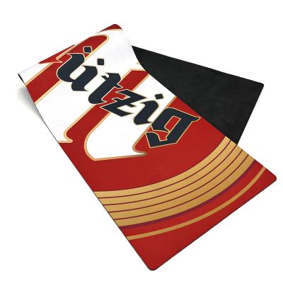 China Viable Best Quality Promotional Soft Rubber Printing Logo Custom Coffee Bar Mat for sale