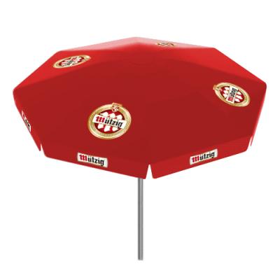 China Easy Assemble/To Show Your Brands High Quality Aluminum Advertising Wholesale For Promotion Patio Beach Umbrella Garden Parasol for sale