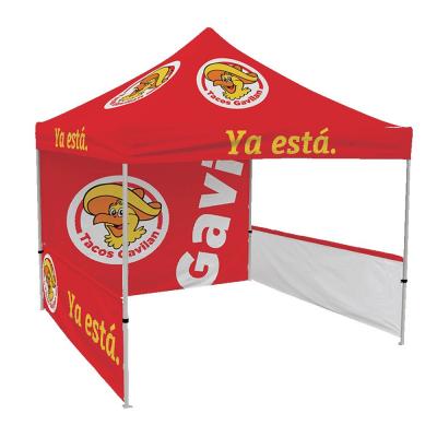 China Water Proof Quick Shade Logo Printed For Outdoor Used UV Protected Custom Aluminum Gazebo 10*10 Canopy for sale