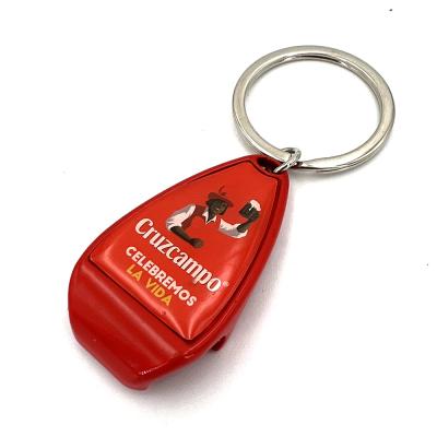 China Promotion Giveaway Premium Promotional Advertising Gift Customized Key Chain Bottle Opener for sale