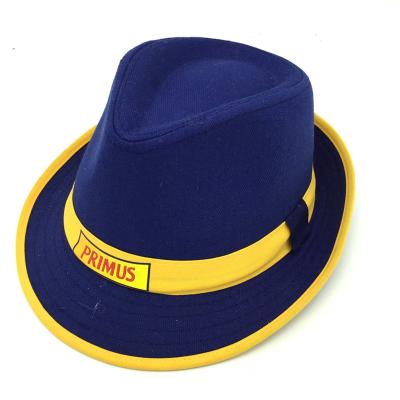 China Agriculture Logo Printing Cheap Fedora Hat Custom Advertising Promotional for sale