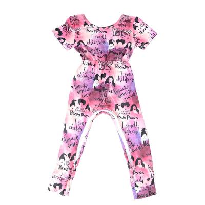 China Sleveeless high quanlity baby Halloween romper kids short sleeve alleycat fashion clothes for sale