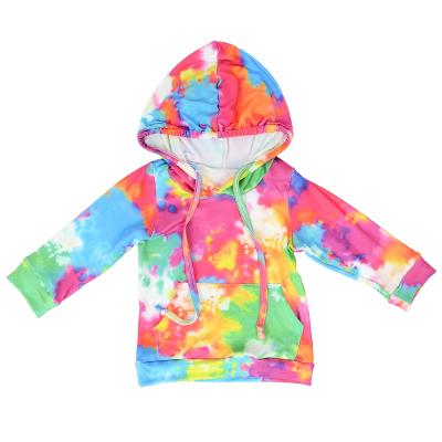 China Custom New Styles QUICK DRY Kids Hoodie Clothing Baby Tie Dye Long Sleeves Autumn Hoodie Clothes for sale