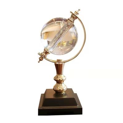 China China desktop model room, study, wine cabinet, crafts, desktop decoration, European classic crystal globe ornaments for sale