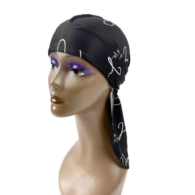 China Wholesale Custom Made Silky African Print Durags For Men Hip Hop Velvet Durags Hip Hop Velvet Durags Logo for sale