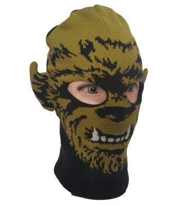 China Wholesale High Quality COMMON Jacquard Ski Mask 3 Hole Knit Full Face Cover Ski Mask Balaclava Designer Hats for sale