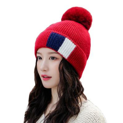 China Winter Beanie Hats Custom Knitted Hats COMMON Hats Wholesale Custom Women's Beanie Hats for sale