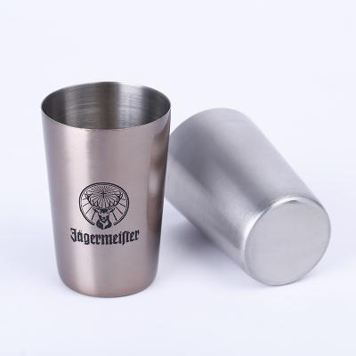 China Spray Paint Custom Logo Cheap Wholesale Custom Printed 304 Stainless Steel 2Oz Mug for sale