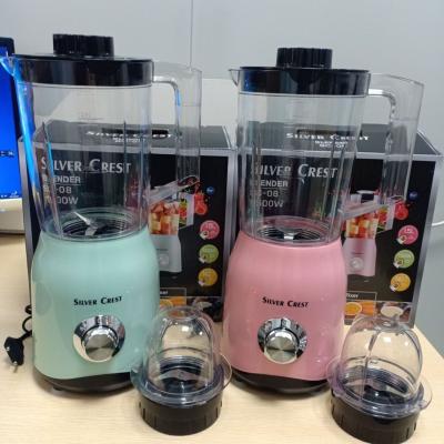 China Pure copper motor 2 cups beauty portable blender smoothie crest silver multifunctional commercial blender for sale