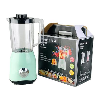 China Silver Crest 1.5L Pure Copper Motor Commercial Electric 2 Cups 1500W Variable Speed ​​Machine Food Processor Smoothie Juicer Blender for sale