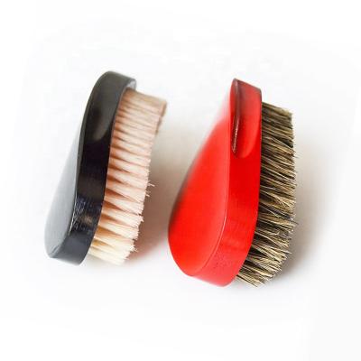 China Disposable Palm 360 Wave Hair Brush Factory Price Beard Wave Custom Boar Bristle Wooden Wave Brush for sale