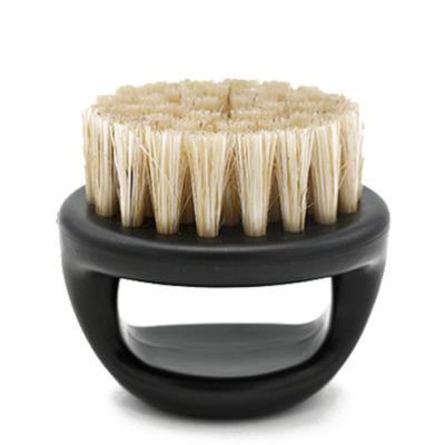 China Wholesale Black Loop Design Hair Beauty Care Private Label Boar Medium Firm Bristle Brush for sale