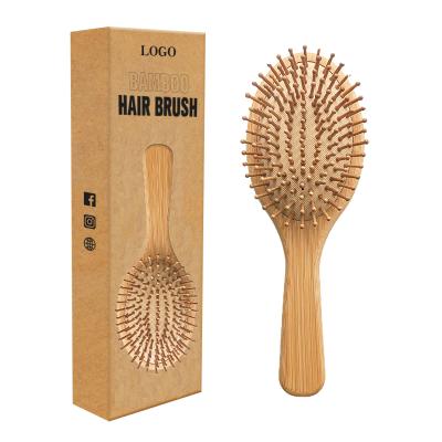 China Wholesale Nondisposable Natural Bamboo Hair Brush Massage Hair Brush Brush for sale