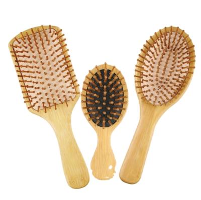 China Nondisposable Top Selling Natural Hair Brush Detangler Natural Hairbrush Hairbrush Healthy Detangling Bamboo for sale