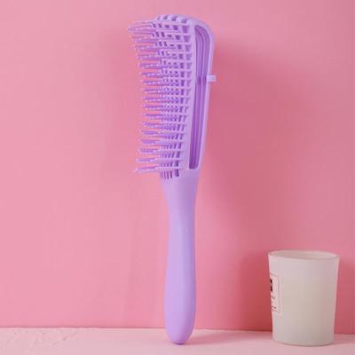 China Logo Personalized Vent Brush Round Flexible Wet Dry Custom Hair Brush Detangling Comb Hair Brush for sale