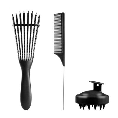 China Others Hair Tinting Comb Carbon Fiber Curved Wave Brush for sale