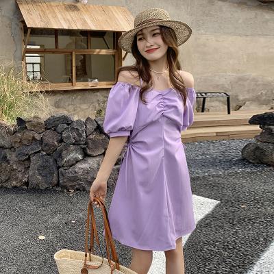 China 2023 Anti-Static New Summer Fashion Shirt Dresses Korean Style Vintage Western Stern Casual Women Cute Ruffled Mini Dress for sale